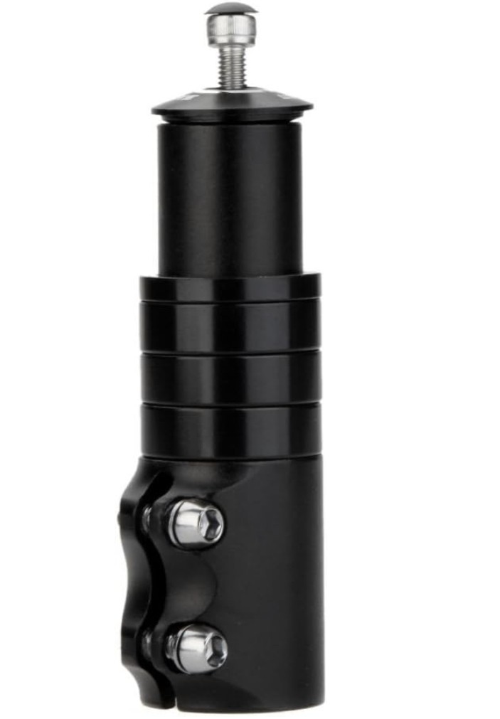 Bike Stem Riser Bike Fork Stem Extender Bicycle Handlebar Raiser Head Up Adapter Suitable For Mountain Bike, Road Bike, MTB, BMX, Fixie (Aluminium Alloy, Adjustable)