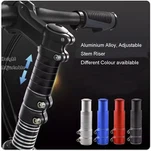 Bike Stem Riser Bike Gaffel Stem Extender Sykkelstyreløfter Head Up Adapter Passer for terrengsykkel, landeveissykkel, MTB, BMX, Fixie (aluminiumslegering, justerbar)